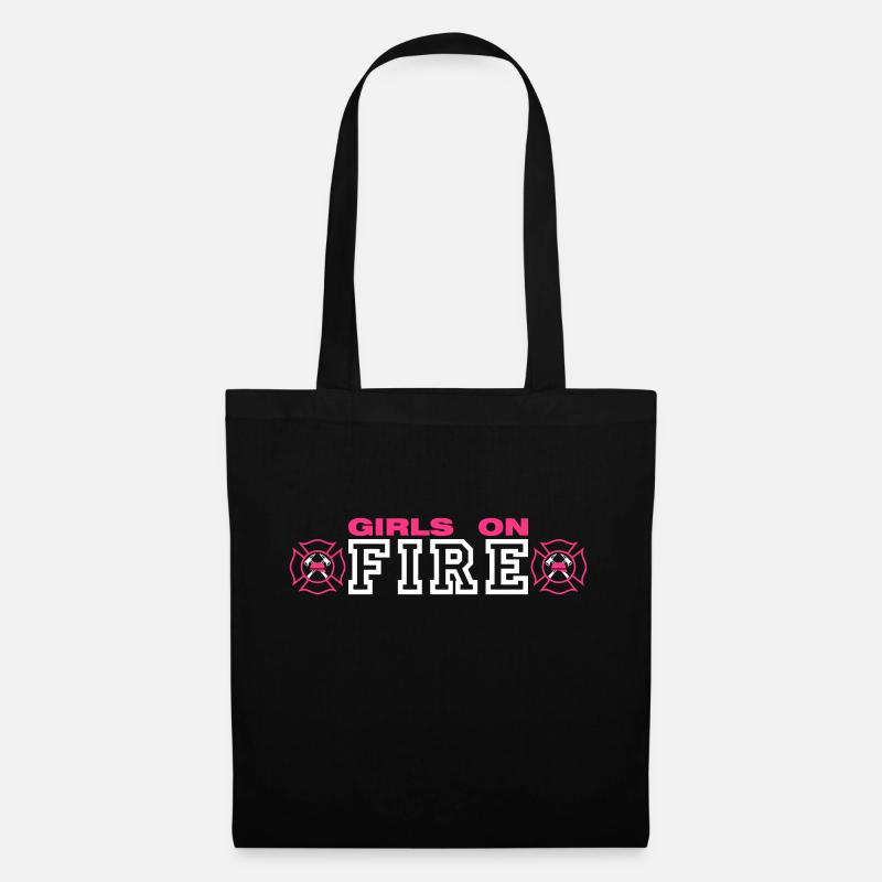 Girls on Fire - Stoffbeutel - Schwarz