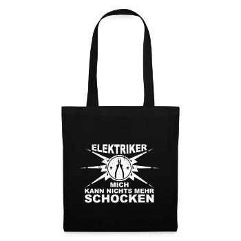 Elektriker - Mich kann nichts mehr schocken - Stoffbeutel - Schwarz - Vorne