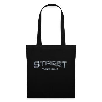 street workout - metal - Stoffbeutel - Schwarz - Vorne