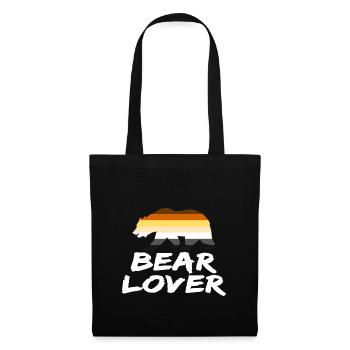 Ours amoureux GAY LGBT PRIDE HOMOSEXUAL - Sac en tissu - noir - Devant