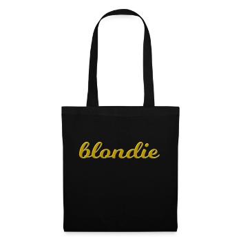 Blondie golden as a gift idea for blondes - Tote Bag - black - Front