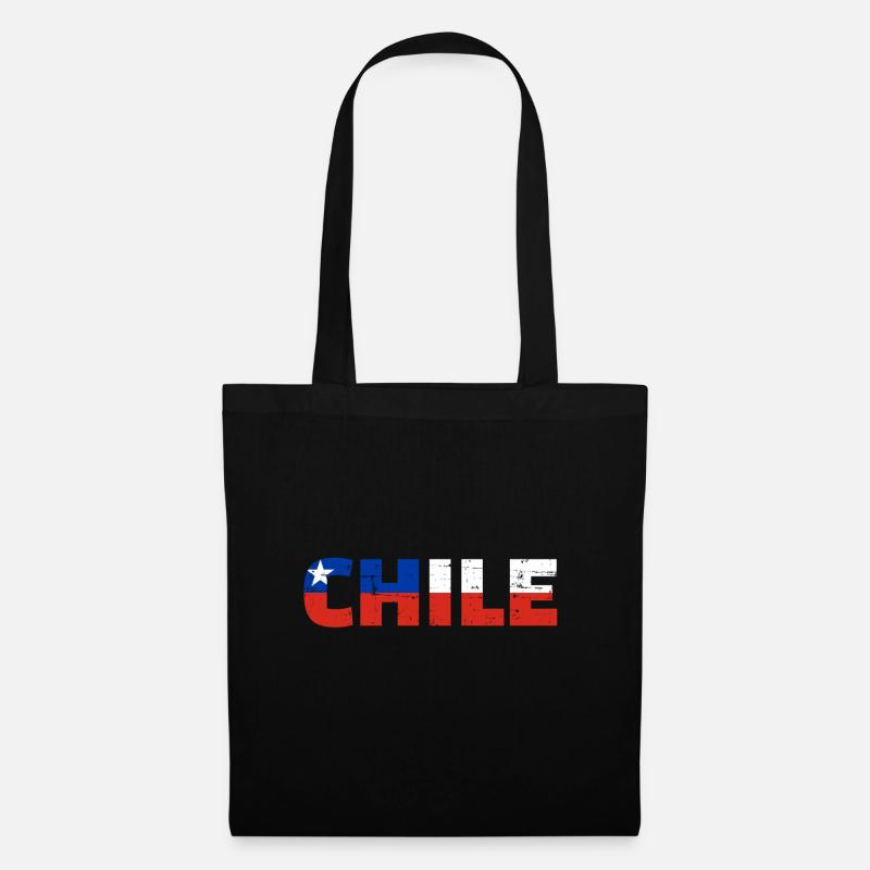 Chile - Stoffbeutel - Schwarz