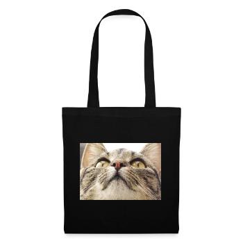 Visage de chat Minka - Sac en tissu - noir - Devant
