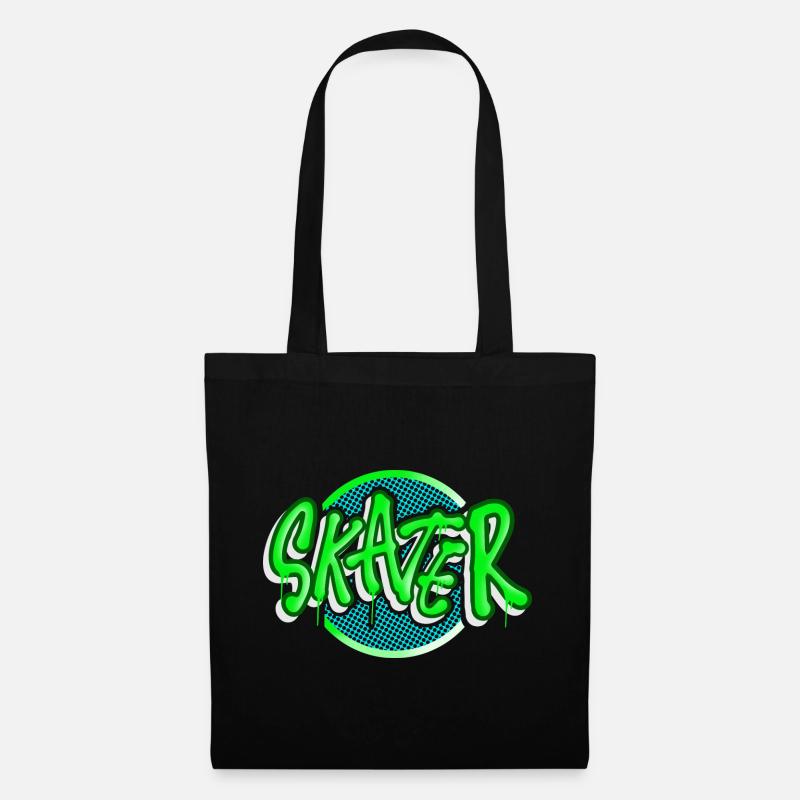 Skater - Stoffbeutel - Schwarz