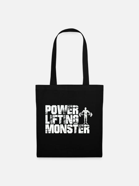 Power Lifting Monster Gift - Tote Bag - black