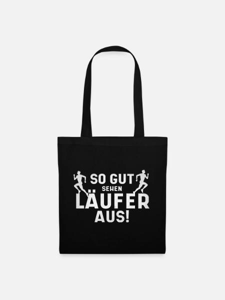 So Gut Sehen Läufer Aus - Stoffbeutel - Schwarz