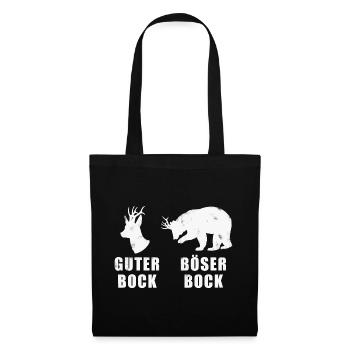 Bär Bock gegen Grün Nein Danke Kein Bock Baerbock - Stoffbeutel - Schwarz - Vorne