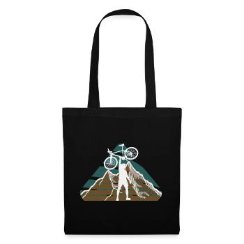 Bicycle Bike Mountain Mountainbike Bike Sport Motif - Tote Bag - black - Front