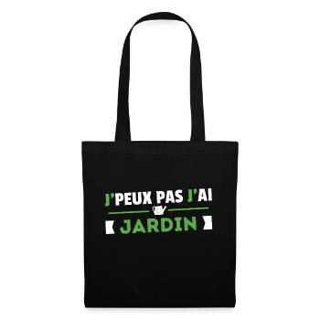 Je Peux Pas J'ai Jardin Cadeau Jardinage Retraite - Sac en tissu - noir - Devant