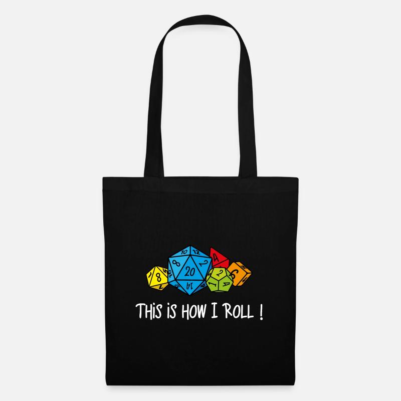 RPG : This is how I roll ! - Sac en tissu - noir