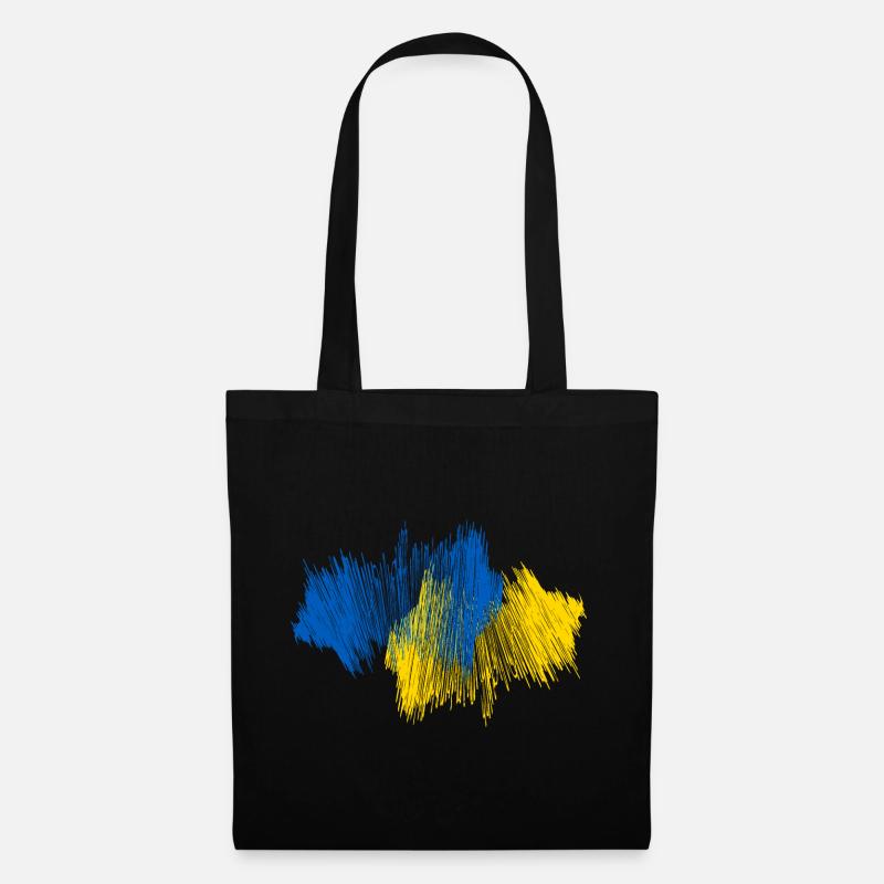 Ukraine Landkarte - Stoffbeutel - Schwarz