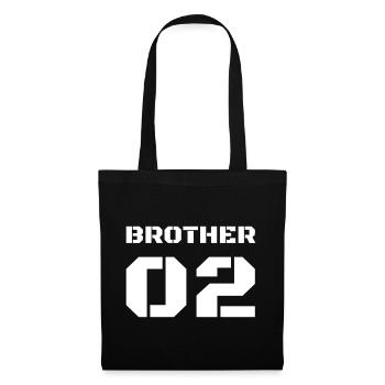 Design de frère cool pour le deuxième Brother - Sac en tissu - noir - Devant