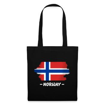 Norway Flag Scandinavia Norwegian Flag - Tote Bag - black - Front