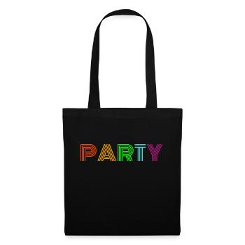Party - Stoffbeutel - Schwarz - Vorne