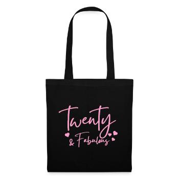 vingt fabuleux - Sac en tissu - noir - Devant