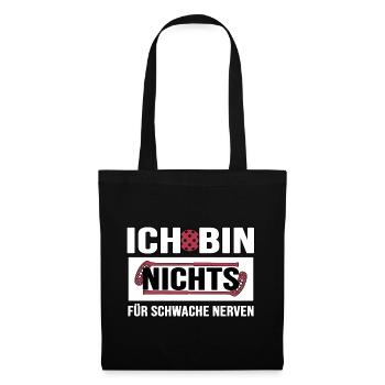 floorball unihockey floorballspieler bandy - Stoffbeutel - Schwarz - Vorne