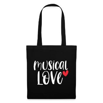Musical Love Theater Drama Broadway Gift - Tote Bag - black - Front
