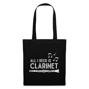 Clarinette Clarinettiste Instrument de Musique Clarinettiste - Sac en tissu - noir - Devant