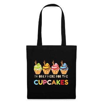 Funny Cupcakes, Cupcake Celebrations, Cupcake Gift - Tote Bag - black - Front