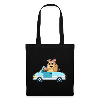 Bear Car - Tote Bag - black - Front
