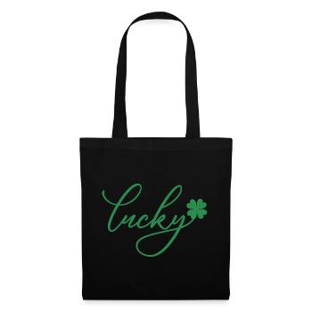 Cadeau de la Saint-Patrick Trèfle Hommes, Femmes, Enfants - Sac en tissu - noir - Devant