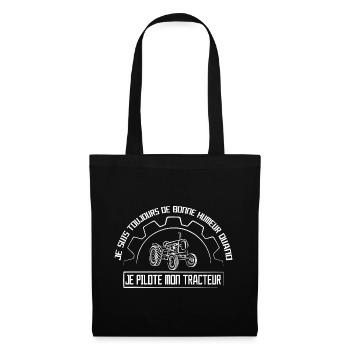 I Pilot My Tractor - Tote Bag - black - Front