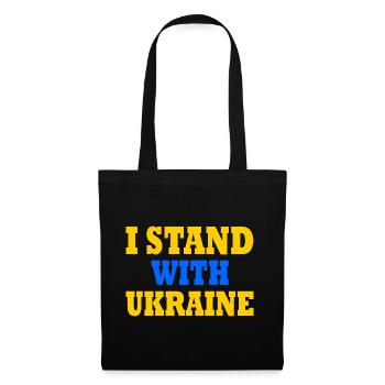 I stand with ukraine - Sac en tissu - noir - Devant