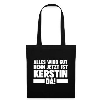 Kerstin - Stoffbeutel - Schwarz - Vorne