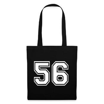 56 - Stoffbeutel - Schwarz - Vorne