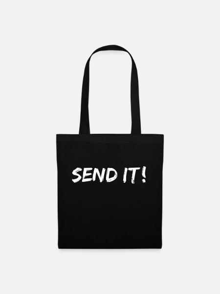 send it - Stoffbeutel - Schwarz