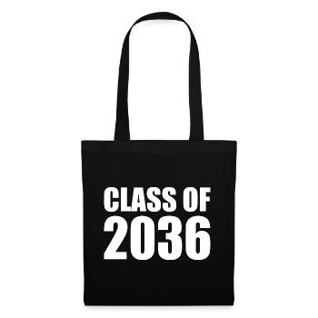 Class of 2036 - Stoffbeutel - Schwarz - Vorne