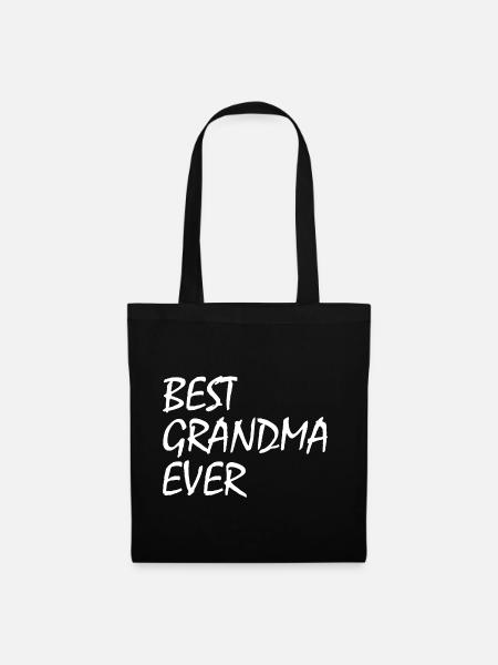 Best grandma ever - Stoffbeutel - Schwarz