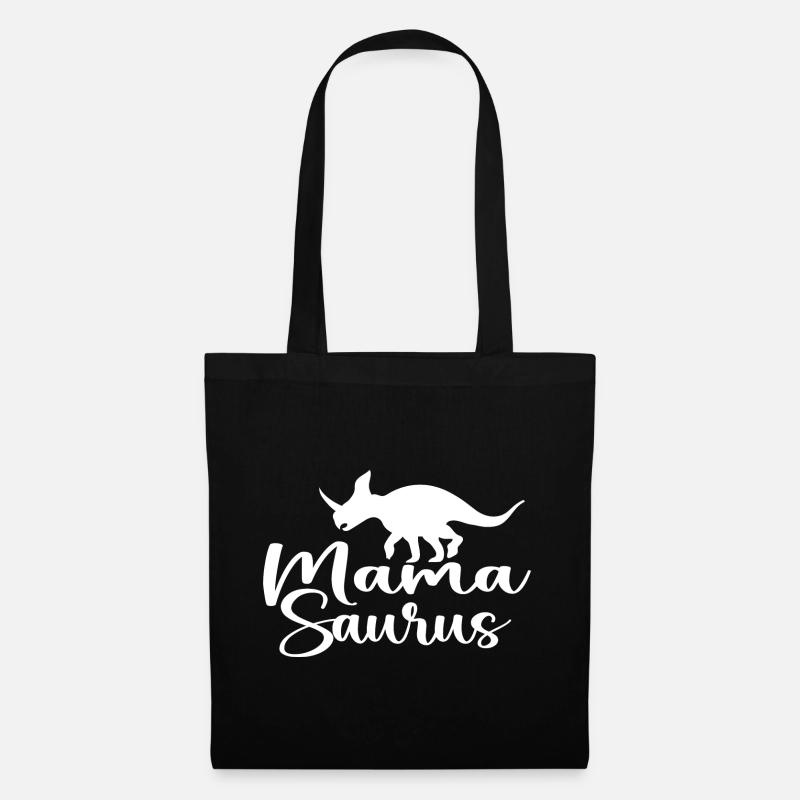 Mamasaurus Rex Dinosaurier - Geschenk zum Muttertag - Stoffbeutel - Schwarz