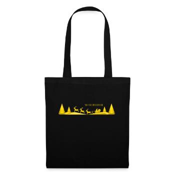 Das Beste Weihnachtsmotiv - Stoffbeutel - Schwarz - Vorne