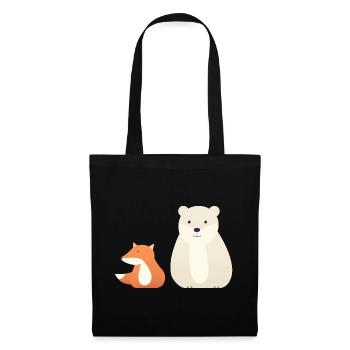 Cute animal motifs for children - Tote Bag - black - Front