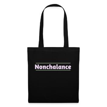 Nonchalance - Stoffbeutel - Schwarz - Vorne