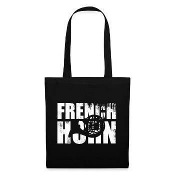 Cor d’harmonie rétro - Sac en tissu - noir - Devant