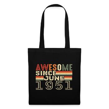 Juin 1951 Original 1951 Jubilé 1951 Juin 1951 - Sac en tissu - noir - Devant