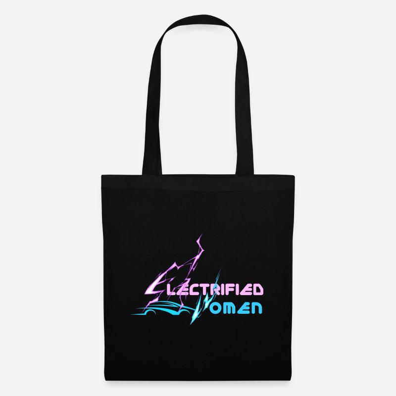 electrified women lightning - Stoffbeutel - Schwarz