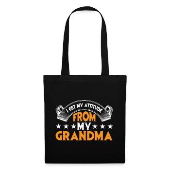 I Get My Attitude From My Grandma 3 - Tote Bag - black - Front