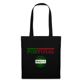 Portugiesischer Stolz, ich liebe Portugal - Stoffbeutel - Schwarz - Vorne