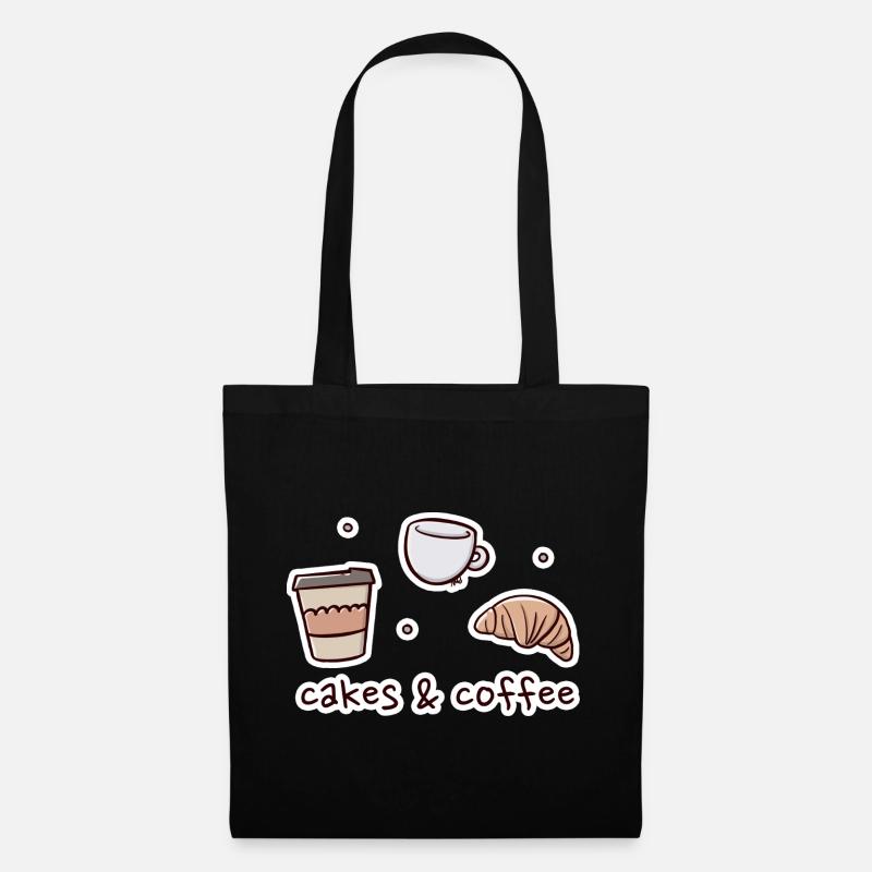 Bakery and Coffee Shop Illustration - Tote Bag - black