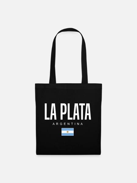 La Plata Argentinien Argentinier - Stoffbeutel - Schwarz