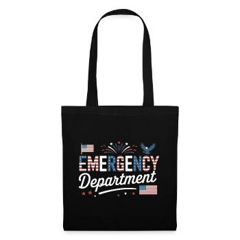 Infirmière d’urgence Fête de l’indépendance 4 juillet - Sac en tissu - noir - Devant