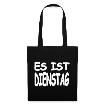 Dienstag - Stoffbeutel - Schwarz - Vorne