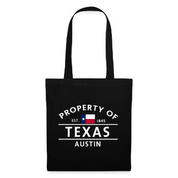 Texas Austin Est 1845 Vintage - Sac en tissu - noir - Devant