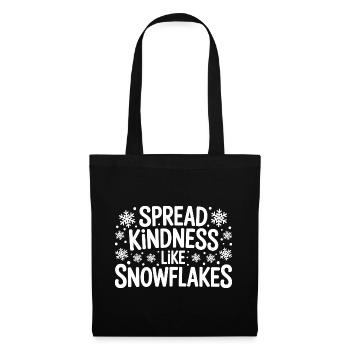 Xmas Themed Spread Kindness Like Snowflakes - Tote Bag - black - Front