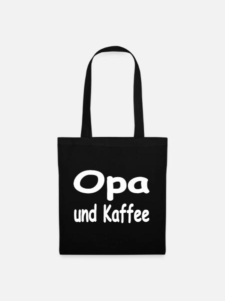 Opa - Stoffbeutel - Schwarz