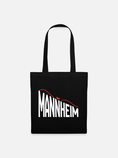 Mannheim - Stoffbeutel - Schwarz