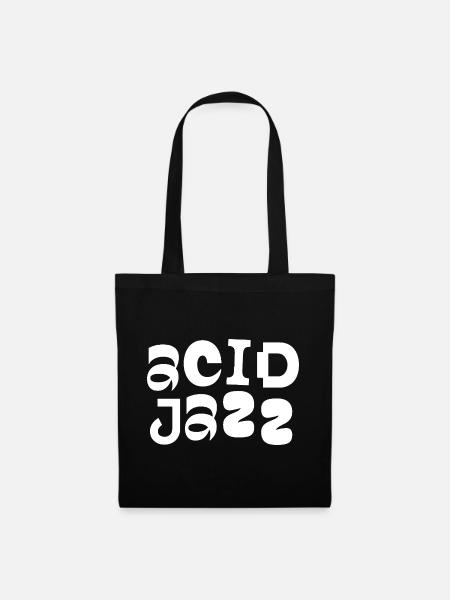 Gold Jazz Bold Typografie - Stoffbeutel - Schwarz